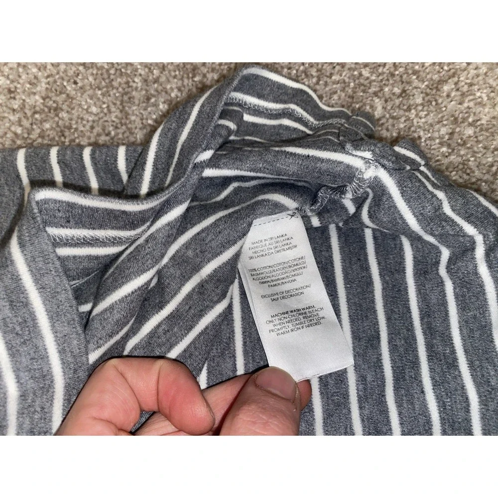 Polo Ralph Lauren Mens‎ XL Striped Gray Polo Shirt Soft Cotton Touch White Pony